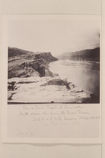 Paria Creek Rapid at low water, just above the ferry at Lees Ferry