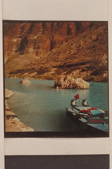 The "Cactus" in the lagoon at the mouth of the Little Colorado, Mile 61