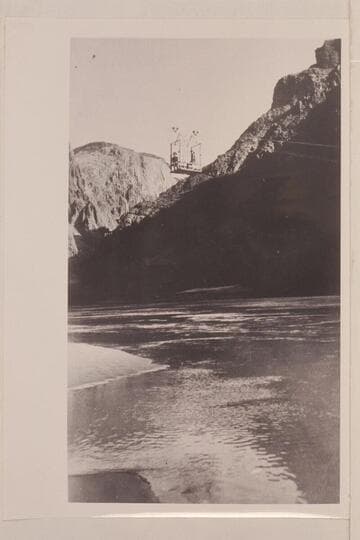 Rusts Cable or Tramway above Bright Angel Creek