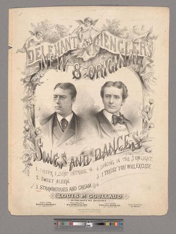 Strawberries and cream : song and dance / written and composed by W. H. Delehanty