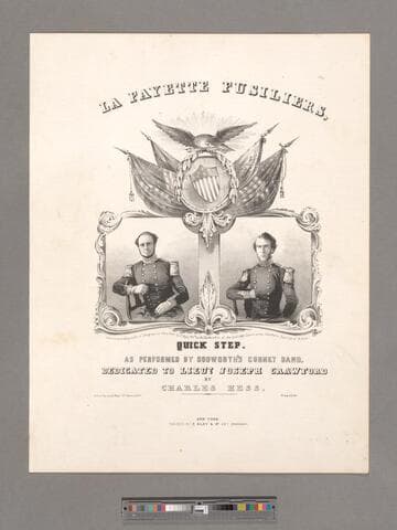 La Fayette Fusiliers, : quick step / as performed by Dodworth's Cornet Band