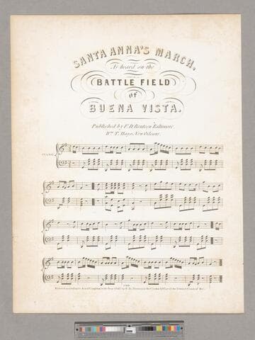 Santa Anna's march, as heard on the battlefield of Buena Vista