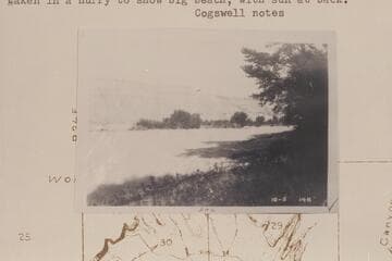 Beach at camp in Island Park about Mile 213