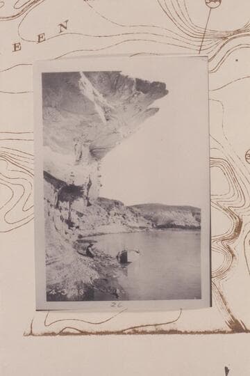 Dubendorff holding boat at Mile 343.6 left bank