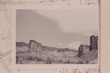 Labyrinth Canyon between Mineral Canyon and Horsethief Canyon.  The point at left is similar to that in McCormick photo No. 6