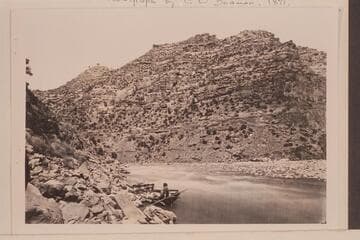 Green River, Canyon of Desolation; Steward in boat