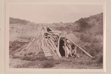 Robert N. Allen - Indian hogan - Corn stone - Mouth of Cha Canyon;  USGS San Juan survey