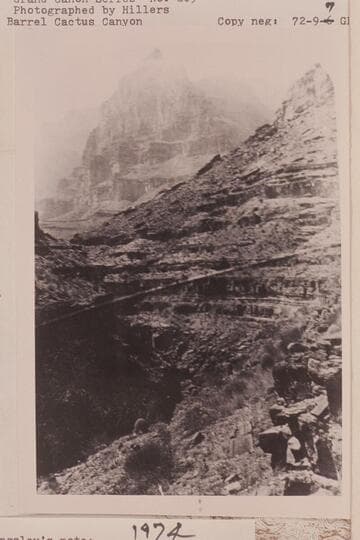 [print from half a stereo] "Views of the Colorado River," Grand Canon Series.  No. 209:  Barrel Cactus Canyon