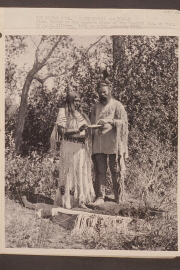 The Mirror Case. Major Powell and Yan-Mo. Unita Valley on the eastern slope of the Wasatch Mountains in Utah