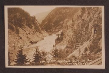 380.  C.P.R. and C.N.R. Railways in the Fraser Canyon