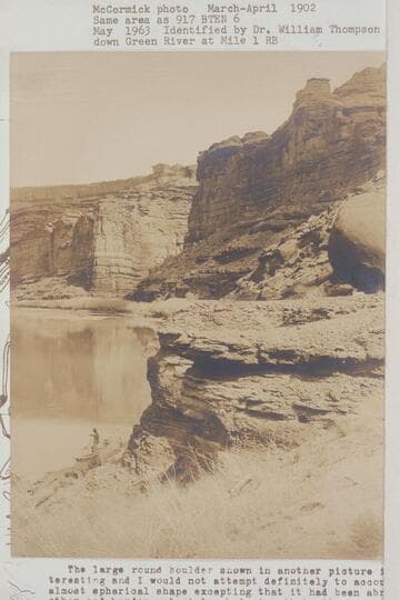 Down Green River at Mile 1, right bank