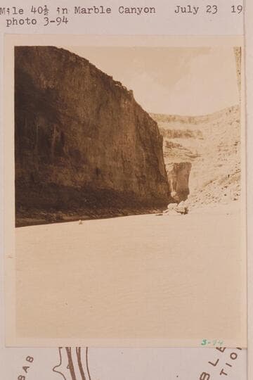 Down from Mile 40 1/2 in Marble Canyon