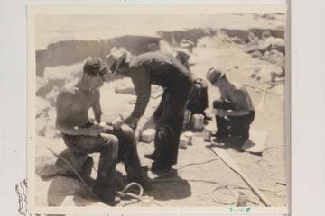 Noon camp below Monument Creek Rapid