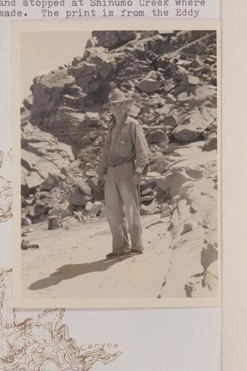 The Dusty Dozen cruised from Hermit Creek to just below Elves Chasm on that day and stopped at Shinumo Creek where this photo was probably made