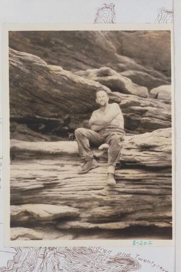 Russell G. Frazier.  Noon stop below Fossil Rapid