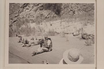 The exhausted crew at Diamond Creek.  Josh Eisaman faces the camera