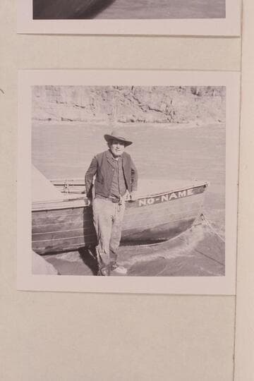 Buzz Belknap in costume for the "Colorado River Story."  Frank LaRue was in charge of wardrobe.  Marston-Disney cruise
