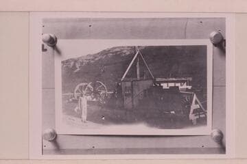 Virgil Baldwin and the scow of the Moab Garage Company, Moab