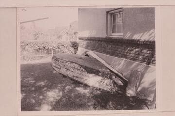 Frazier's boat at Copperton; built for Grand Canyon run of 1934