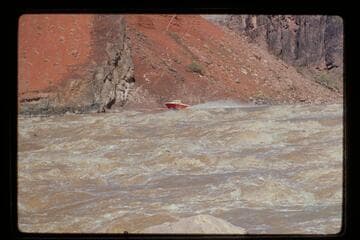 "Big Red" down Hance Rapids; 38,800 cfs