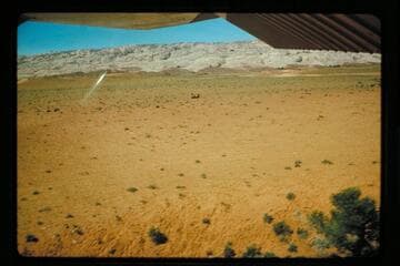 Jeep at landing strip, Halls Creek