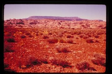Fifty Mile Mountain from mesa north of Cha Butte