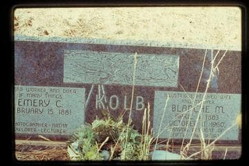 Emery and Blanche Kolb headstone