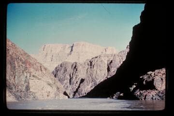 View upstream between Diamond Creek and Bridge Canyon dam site, up from 235