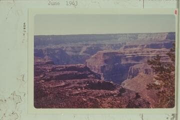 Out from the head of Forster Canyon and across the Wheeler Point at upper right and Ives Point at upper left