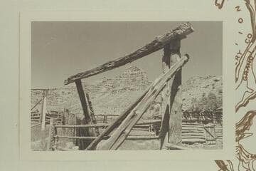 Corral and gate at McPherson Ranch