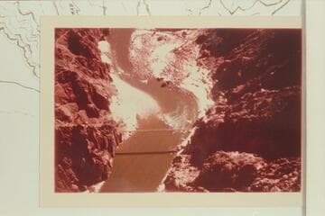 Suspension Bridge and mouth of Bright Angel Creek