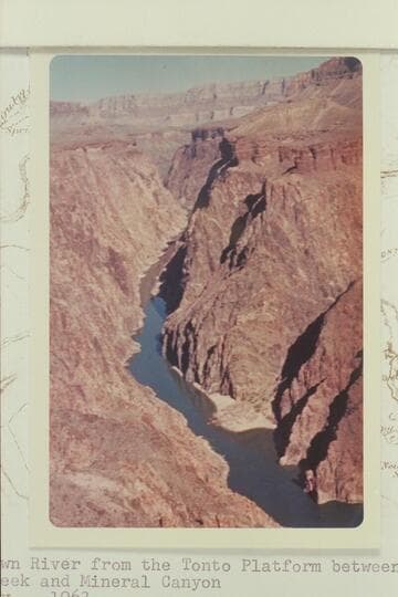 Down river from the Tonto Platform between Bright Angel Creek and Mineral Canyon