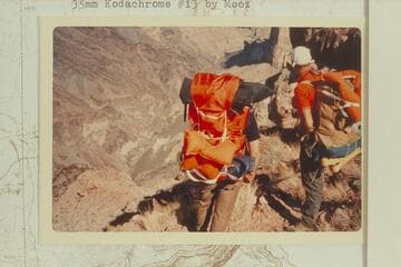 At foot of Prospect Canyon looking down to Vulcan Rapid