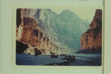 Camp at 164 Mile Canyon during the run down the Grand Canyon with the Turbocraft