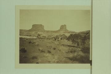 Buttes of the Cross from Bonita Bend.  Easton, Leeds, Wheeler cruise in the "Paddy Ross"