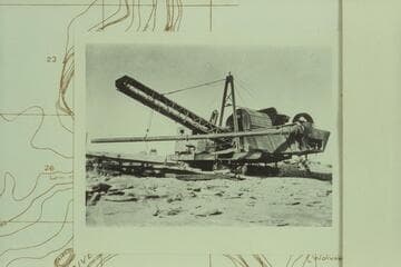 Bennett Amalgamator, Mile 99-100 left bank.  In operation in 1896