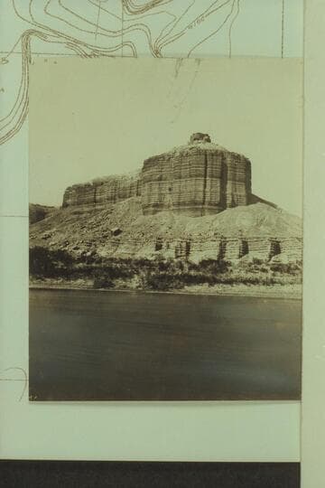 Butte at Mile 99 on the Green River;  The Anvil, The Ink Bottle or Dellenbaugh Butte