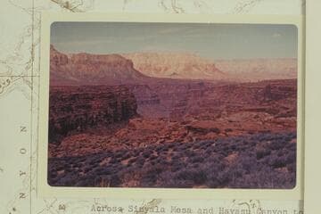 Across Sinyala Mesa and Havasu Canyon to Yumtheska Point