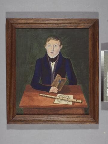 Boy with a Book and a Flute