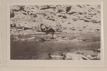 First rapid below Green River, Wyoming, at east end of Horseshoe Canyon