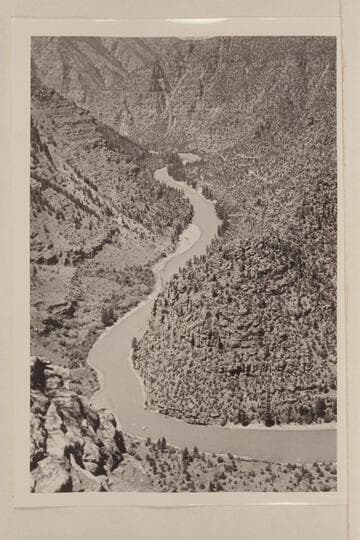Red Canyon of the Green River.  Looking upriver from upper lookout near Green River Lakes