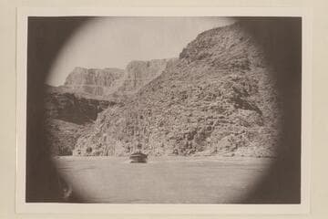 Pug Atherton brings the "Cactus" in to land below Mile 217 Rapid.  Approximate gauge:  90,500 cfs