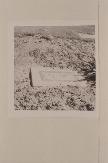 Headstone of Roger F. Goodman.  Son of Frank Valentine Goodman.  Vernal Cemetery.  Frank Goodman was a member of the 1869 Powell Expedition.  He left the party at the mouth of the Uinta and settled in the area around Vernal