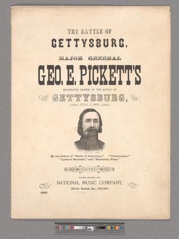 Major Gen. Geo. E. Pickett's charge at the Battle of Gettysburg, July 3, '63 / by James C. Beckel