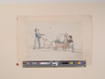 Pocock Children and Dog Cart