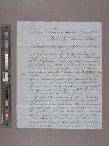 Pillot family papers, folder 06, San Francisco, 1855-1861