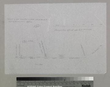 Los Angeles County - Alphabetical Index to lots in County Record Book - tracing of parcel of G.C. Rosas