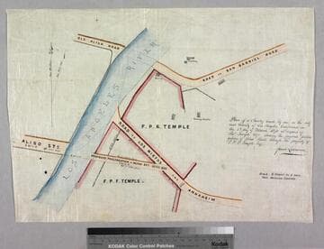 Proposed prolongation of Aliso Street through the property of F.P.F. Temple Esqr