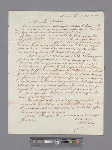 Henri Castro to George Cupples