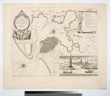 A New and Correct Plan of the City and Harbour of Havana on the Island of Cuba with the Depths of Water, Sands, and Rocks in it from the best and latest surveys by Pr. Chassereau Architect 1739